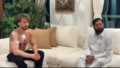 Eknath Shinde meets Tiger Shroff after firing incident; first images of actor surface