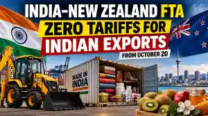 India-New Zealand FTA to eliminate tariffs on Indian exports from October 20