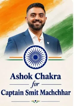 Milind Deora demands Ashok Chakra for Indian Hero Smit Machchhar
