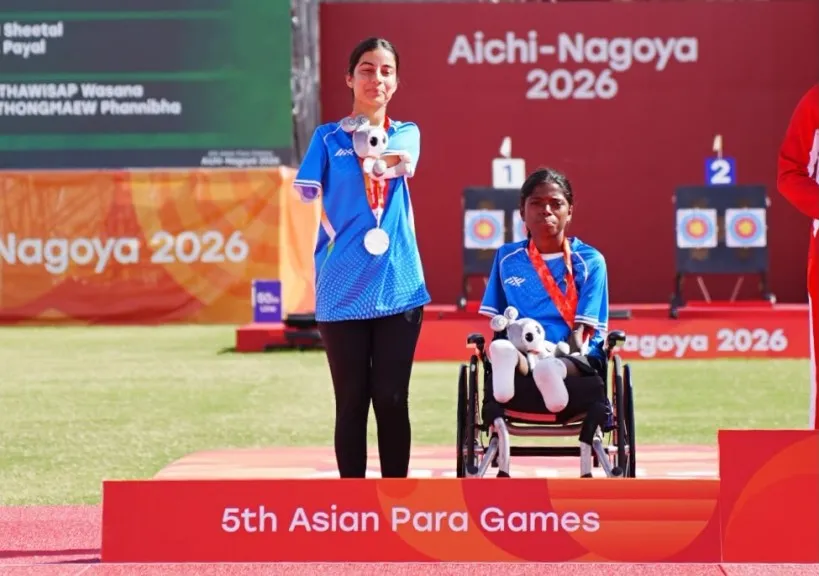 Indian para archers Sheetal Devi and Payal Nag secure silver medal at Asian Para Games 2026