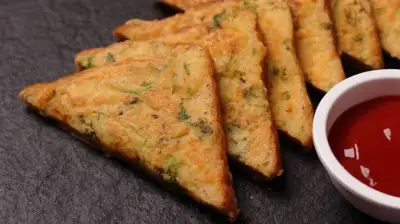 Make this quick Moong Dal Toast recipe for healthy morning breakfasts and school tiffin boxes