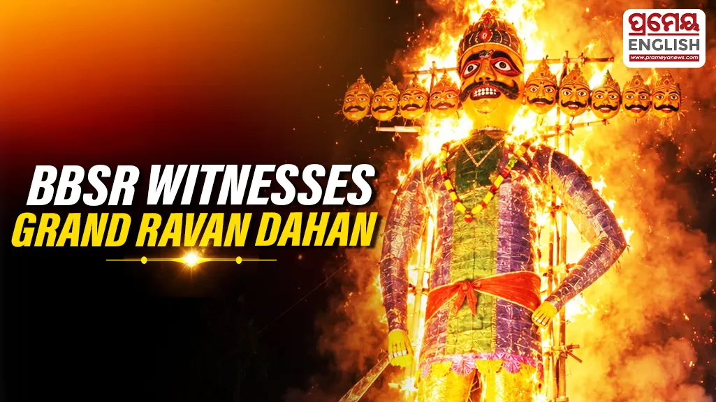 Ravan effigies burnt at seven locations in Bhubaneswar