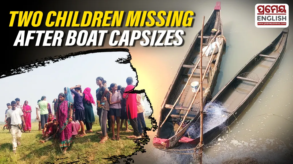 Boat capsizes in Jajpur’s Tantighai River; two children missing, two rescued

