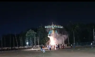 Ravan effigies burnt at seven locations in Bhubaneswar