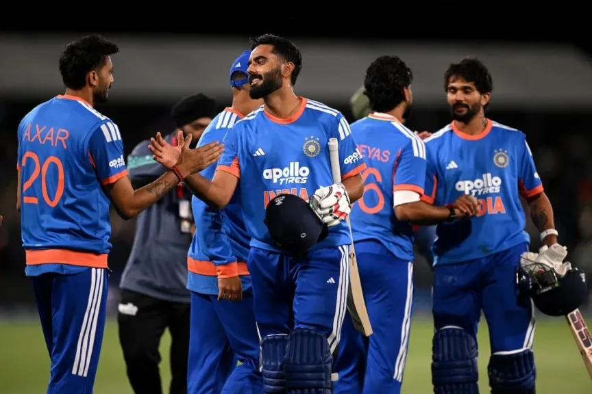 Shreyas Iyer and Naman Dhir guide India to a thrilling win in the first T20 against New Zealand
