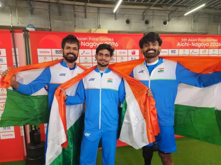 Indian para athletes record podium sweep in men's high jump T63 event