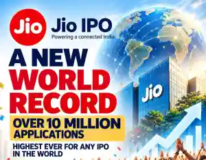 Jio IPO makes history, crosses 10 Million applications for first time in India