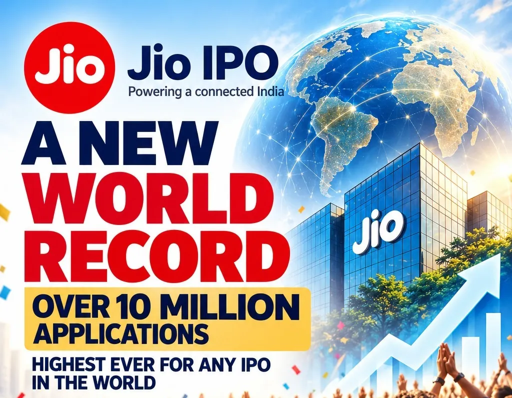 Jio IPO makes history, crosses 10 Million applications for first time in India