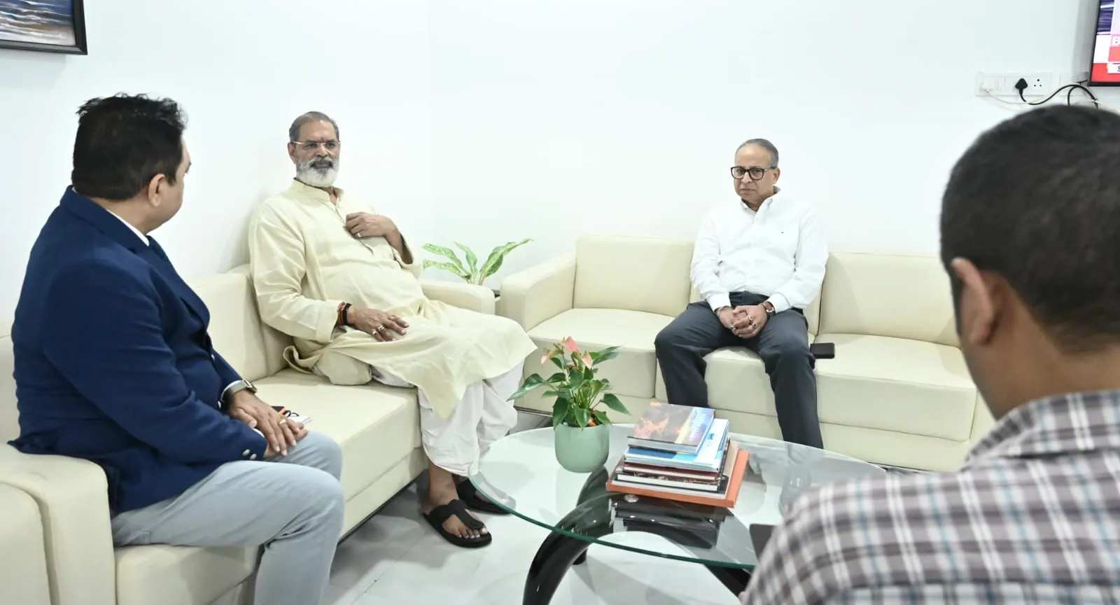 KV Singh Deo reviews cyclone preparedness