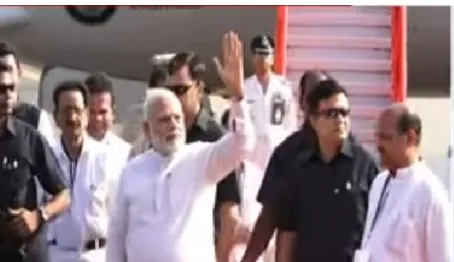 PM Modi arrives in Bhubaneswar to inaugurate RBI Data Centre