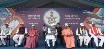 PM Modi witnesses spectacular IAF Air Show over Ganga in Varanasi