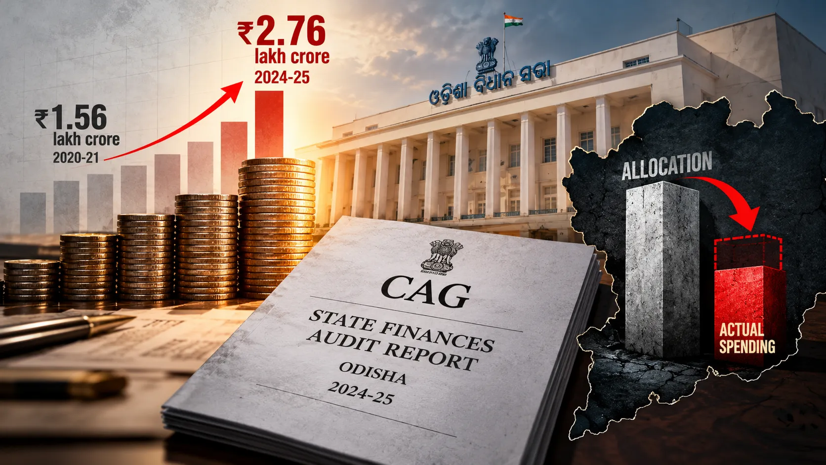 Odisha’s original budget rises 77% in five years, but actual spending falls short: CAG