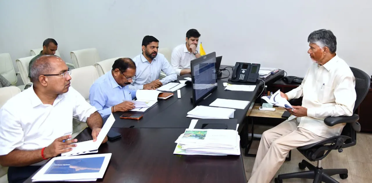 CM Naidu puts officials on high alert as cyclone Arnab nears Andhra Pradesh coast 