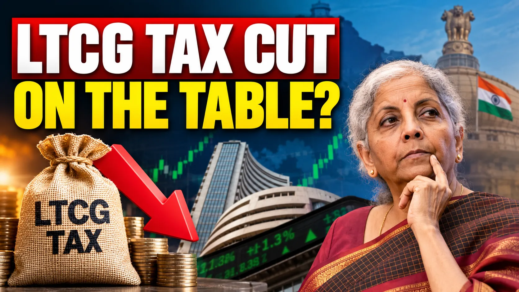 Govt weighs cut in equity LTCG tax to boost market sentiment