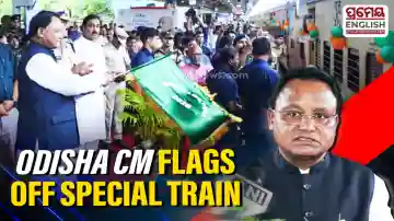 CM Majhi flags off special train carrying 1,000 representatives from Odisha to Ekta Nagar