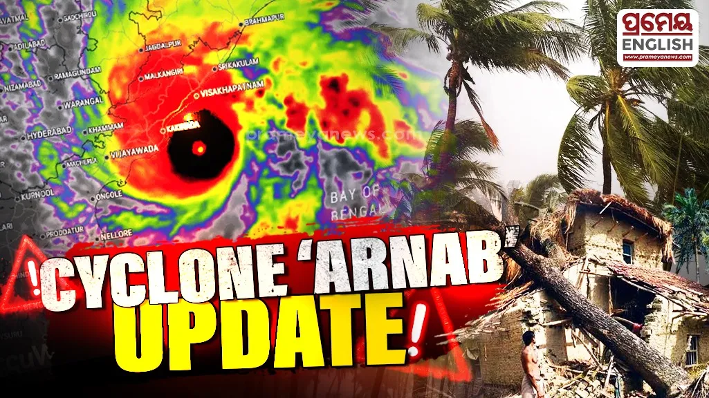 Cyclone Arnab weakens into a severe storm as it moves inland