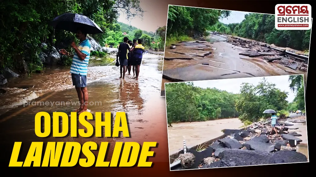 Landslide blocks Balibada ghati road in Odisha’s Gajapati, six villages cut off

