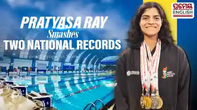 Pratyasa Ray breaks two national backstroke records while winning four gold medals in Ahmedabad