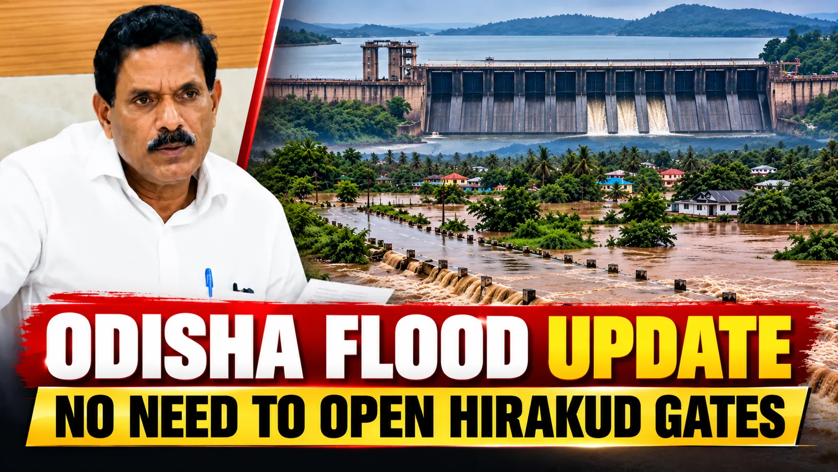 Flood situation eases in Odisha; no plan to open floodgates: EIC Rout