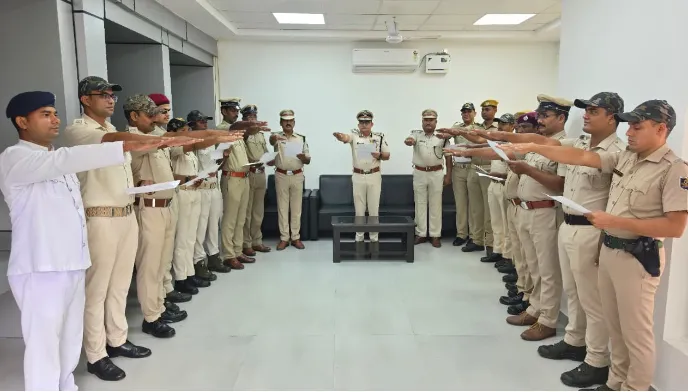 National Unity Day observed at Central Range Office, Katak; IGP Dr. Satyajit Naik leads National Unity Pledge