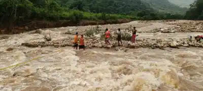 Heroic act: Odisha firefighters rescue 10 people from swollen canal in flood-hit Ganjam
