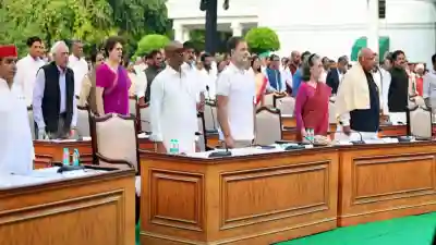 INDIA bloc passes symbolic motion seeking CEC's impeachment; BJP calls mock Parliament "melodrama"