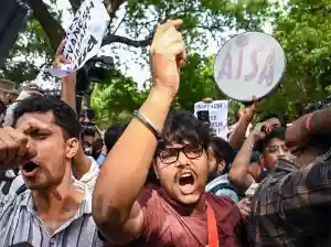 Delhi: AISA, other groups hold protest march demanding CEC's resignation