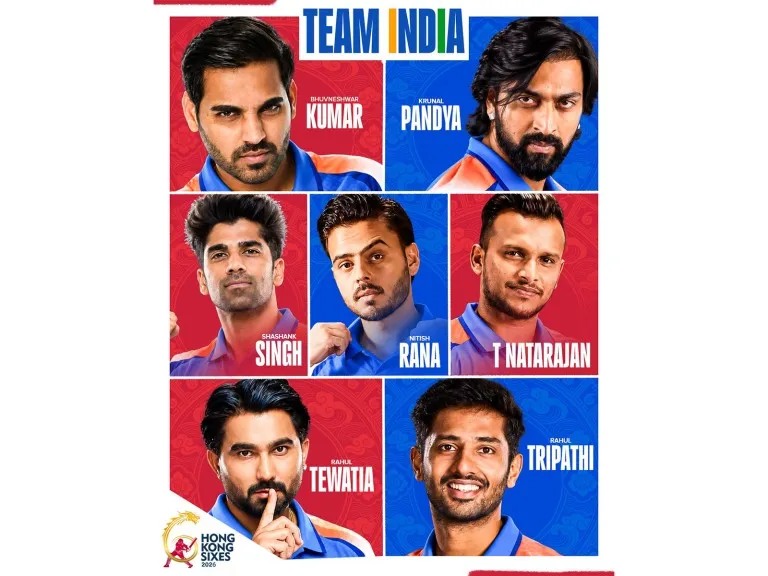 Bhuvneshwar Kumar leads explosive Indian squad for Hong Kong Sixes 2026 featuring top IPL stars