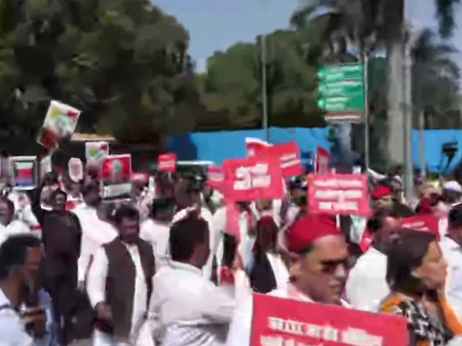 Opposition MPs march to Election Commission seeking resignation of PM Modi, Amit Shah and CEC