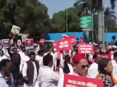 Opposition MPs march to Election Commission seeking resignation of PM Modi, Amit Shah and CEC