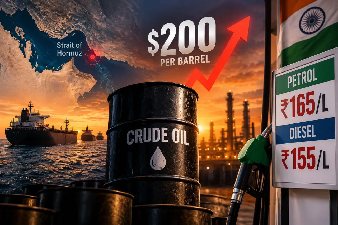 Crude oil at $200? Hormuz crisis raises fears of petrol, diesel price hikes in India