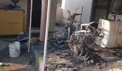 Battery scooter catches fire in Rayagada, causes extensive damage