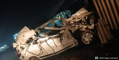 Five injured in Odisha after car collides with container on NH-16