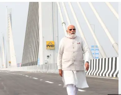 PM Modi inaugurates bridge on Brahmaputra; unveils IIM, Data Centre, and Electric Buses in Assam