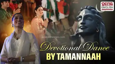 Tamannaah Bhatia dances with devotion at Mahashivratri celebrations at Isha Foundation