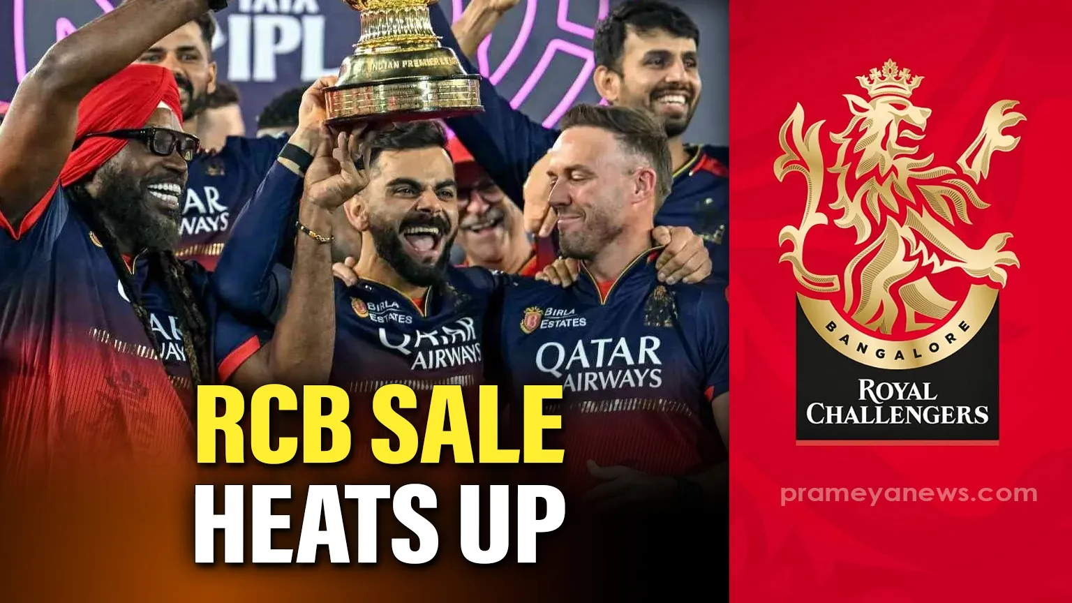 Diageo Moves Forward With RCB Stake Sale As Due Diligence Begins For Premium IPL Franchise