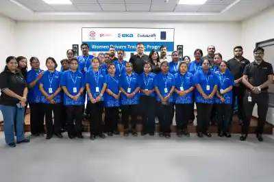 After advanced EV Bus training in Pune, 20 women drivers return to Odisha to drive AMA Bus 