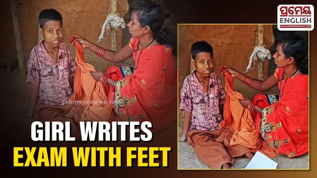 School authorities have made special arrangements to enable her to sit comfortably and write the examination. Teachers have expressed pride in her determination and described her as an inspiration to others