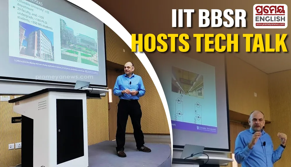 IIT Bhubaneswar hosts talk on MicroLED technologies and advanced gas sensors
