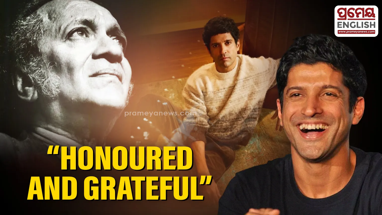 "Honoured and grateful": Farhan Akhtar on playing maestro Ravi Shankar in Hollywood film