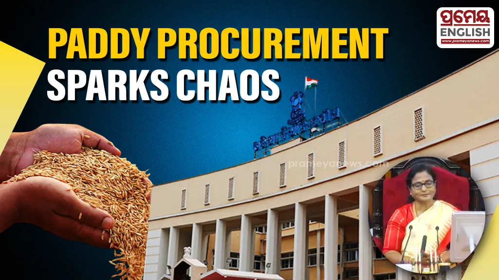 Ruckus in Odisha Assembly over paddy procurement row, Speaker adjourns House till 4 PM 