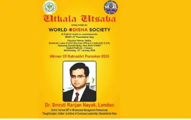 Dr. Smruti Ranjan Nayak honoured with Ratna Shree Award for contributions to society and modern management