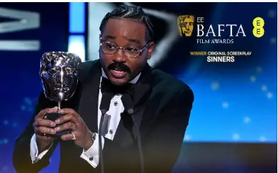 Ryan Coogler makes history at BAFTA Awards with original screenplay Win for Sinners
