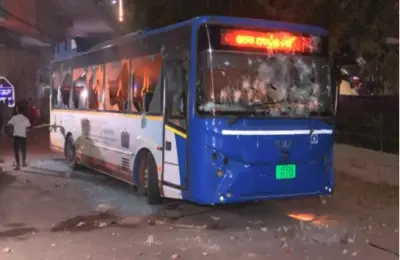 Ama Bus tosses bicyclist in Capital City: Vehicle vandalized, set on fire