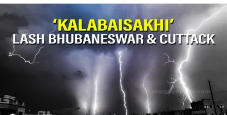 Thunderstorms and Heavy Rainfall Hit Twin Cities of Bhubaneswar and Cuttack Due to Norwester