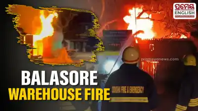 Major fire breaks out at warehouse in Balasore