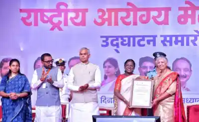 President of India Murmu inaugurates National Arogya Fair 2026 at Shegaon, Maharashtra