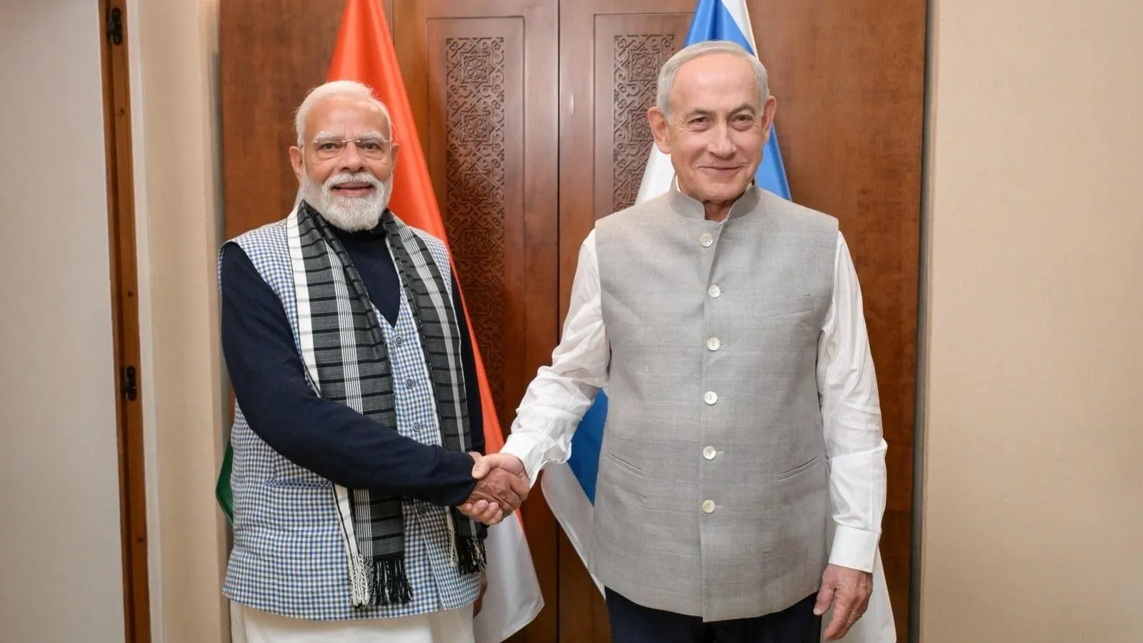 PM Modi Israel visit gets special touch as Netanyahu wears Indian clothes and gives top honour