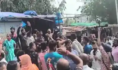 Tensions escalate during eviction drive at Unit-1 Haat in Bhubaneswar