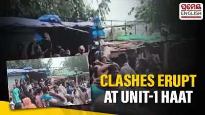 Tensions escalate during eviction drive at Unit-1 Haat in Bhubaneswar